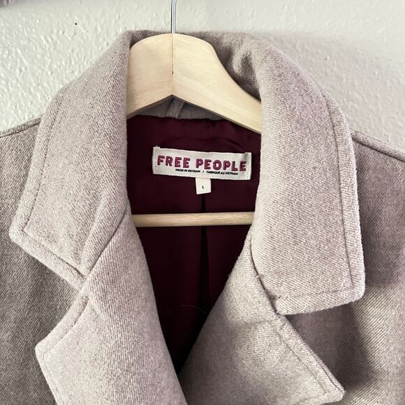 Free People Hannah Slouchy Blazer Jacket camel Oversized - Picture 6 of 13